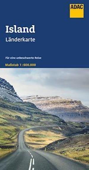 Cover for ADAC Verlag · ADAC LänderKarte: Island (Gebundenes Buch) (2023)