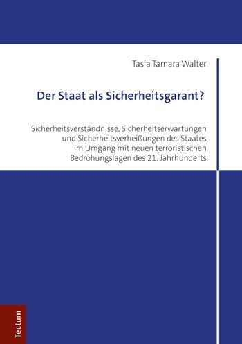 Cover for Walter · Der Staat als Sicherheitsgarant? (Bog) (2019)