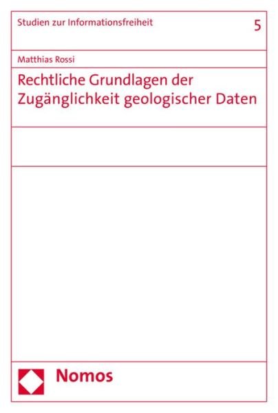 Cover for Rossi · Rechtliche Grundlagen der Zugängl (Bok) (2016)