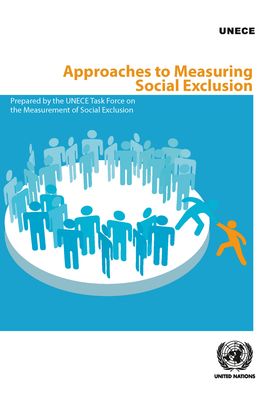 Cover for United Nations: Economic Commission for Europe · Approaches to measuring social exclusion (Paperback Book) (2022)