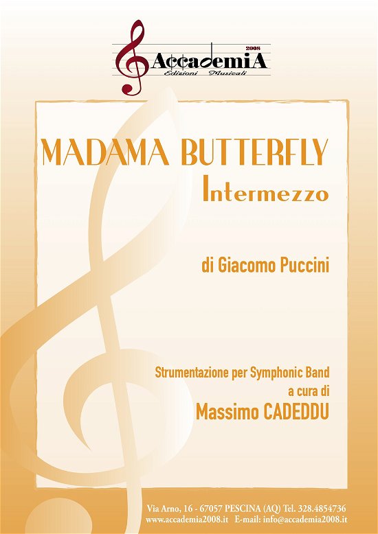 Cover for Giacomo Puccini · Madama Butterfly. Intermezzo. Strumentazione Per Symphonic Band. Partitura (Bok)
