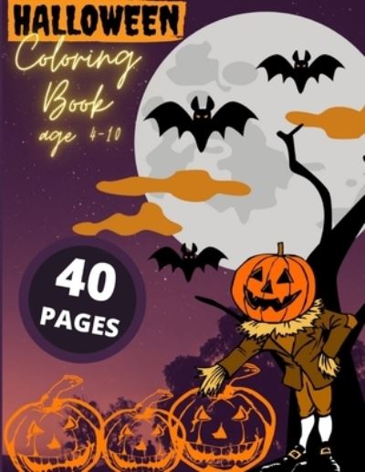 Cover for Anette Cecille · Halloween Coloring Book Age 4-10 (Paperback Book) (2020)