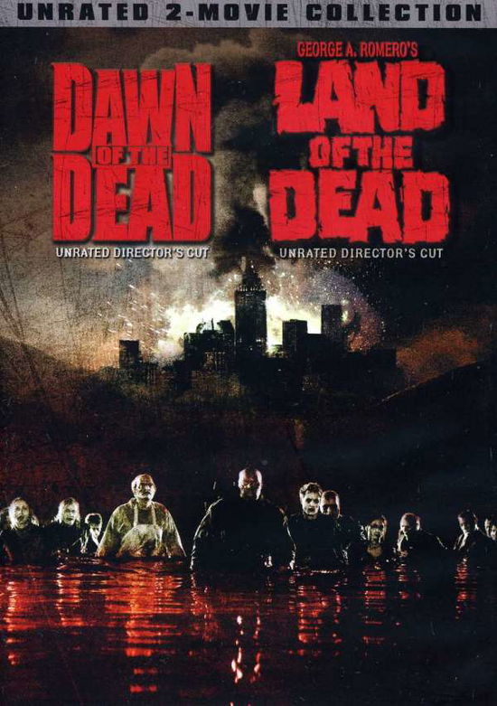 Dawn of the Dead / George A. Romero's Land of the Dead 2-movie Collection - DVD - Elokuva - HORROR, ACTION, SUSPENSE, THRILLER, DRAM - 0025195002837 - tiistai 25. syyskuuta 2007