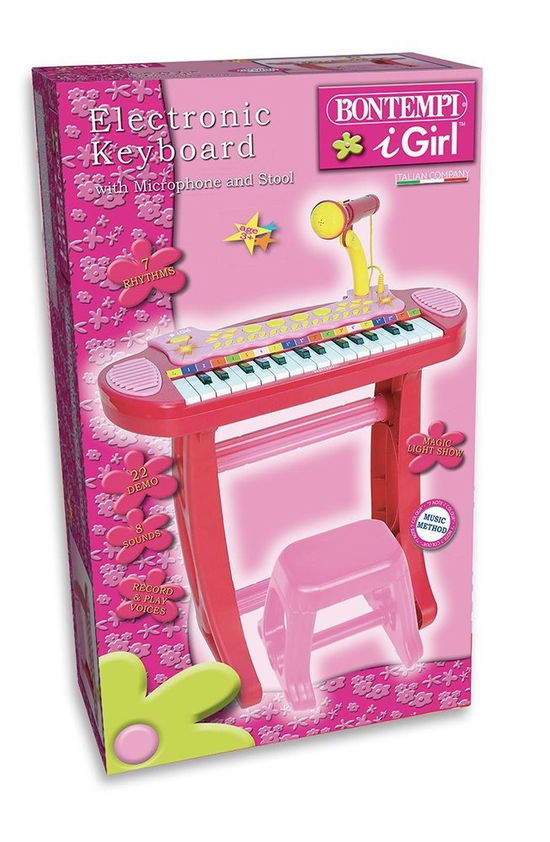 Cover for Bontempi 13 3671 · I Girl - Tastiera Elettronica A 31 Tasti Con Microfono E Sgabello (MERCH)