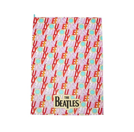 Tea Towel (Recycled Cotton) - The Beatles (Love) - The Beatles - Merchandise - THE BEATLES - 5055453496837 - June 15, 2023