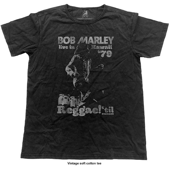 Cover for Bob Marley · Bob Marley Unisex Vintage T-Shirt: Hawaii (T-shirt) [size XL] [Black - Unisex edition]
