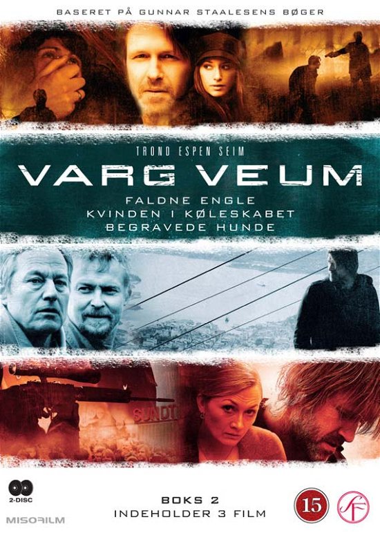 Cover for Varg Veum · Varg Veum: Falne engler (2008) + Kvinnen i kjøleskapet (2008) + Varg Veum - Begravde hunder (2008) [DVD] (DVD) (2023)