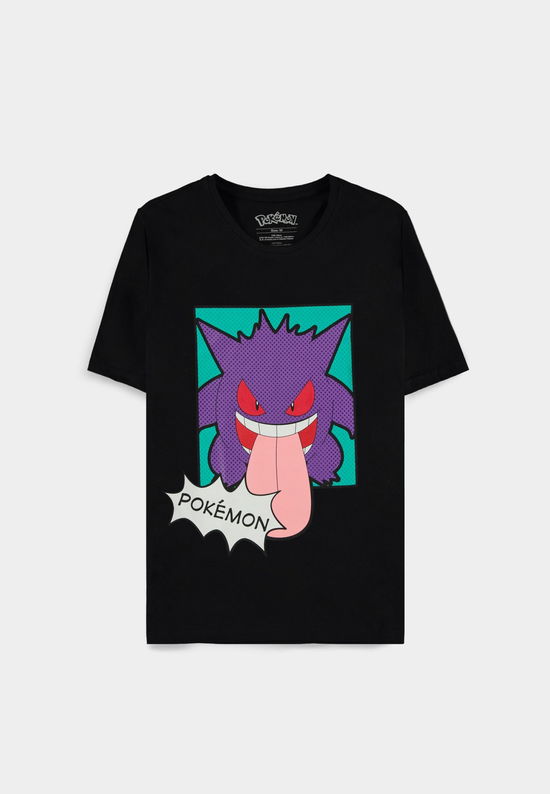 Cover for Pokemon · Gengar Lick - T-Shirt - M Short Sleeved T-Shirts M Black (DVD)