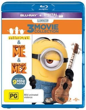 Despicable Me 1 & 2 / Minions (3 Blu-ray/ Ultraviolet) - Movie - Film - UNIPSHE - 9317731115837 - 5. november 2015