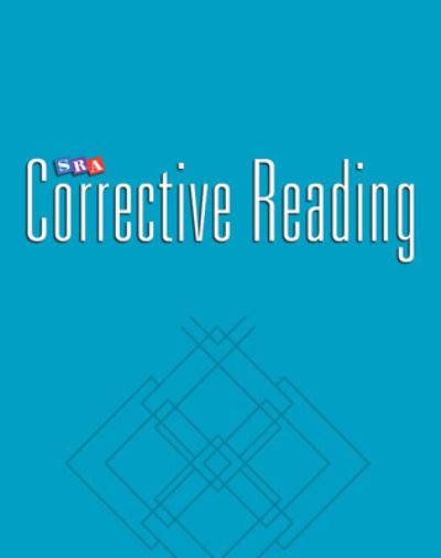 Cover for Engelmann · Corrective Reading (Paperback Book) [3Rev Ed edition] (2000)