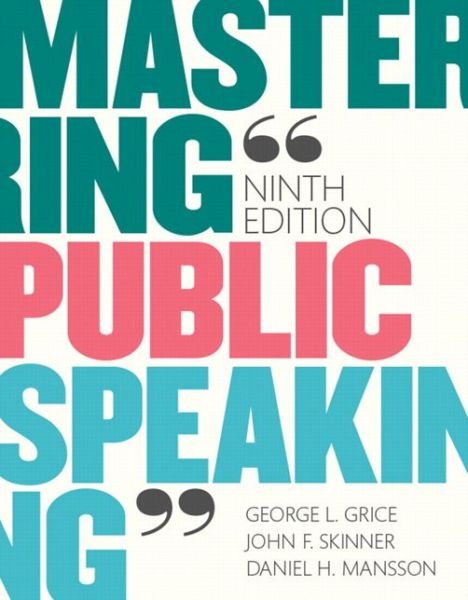 Cover for Grice · Mastering Public Speaking (Buch) (2015)