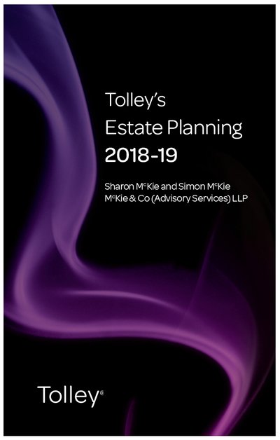 Cover for Sharon McKie · Tolley's Estate Planning 2018-19 - Tolley's Tax Planning Series (Paperback Book) (2018)