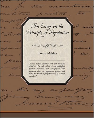 Cover for Thomas Malthus · An Essay on the Principle of Population (Pocketbok) (2008)