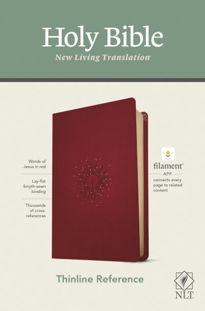 Cover for Tyndale · NLT Thinline Reference Bible, Filament Enabled Edition (Red Letter, LeatherLike, Berry) (Bog) (2020)