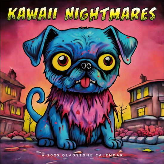 Kawaii Nightmares Square Wall Calendar 2025 - Gladstone Media - Książki - Gladstone Media - 9781612235837 - 23 sierpnia 2024