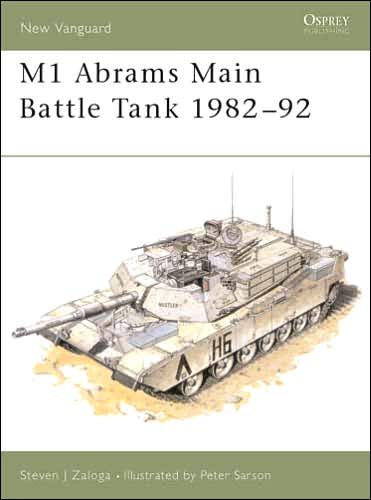 Cover for Zaloga, Steven J. (Author) · M1 Abrams Main Battle Tank 1982–92 - New Vanguard (Paperback Bog) (1993)