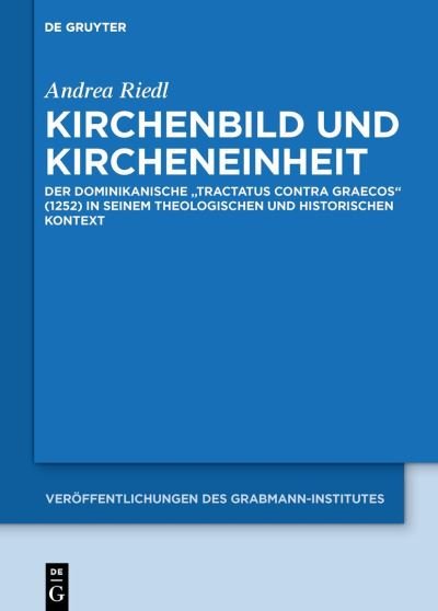 Cover for Riedl · Kirchenbild und Kircheneinheit (Bok) (2020)
