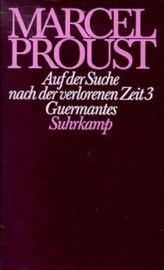 Cover for Marcel Proust · Werke,frankf.a.ii/3 Auf Suche (Bok)