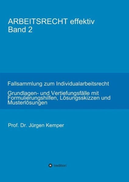 Cover for Kemper · ARBEITSRECHT effektiv Band 2 (Book) (2018)