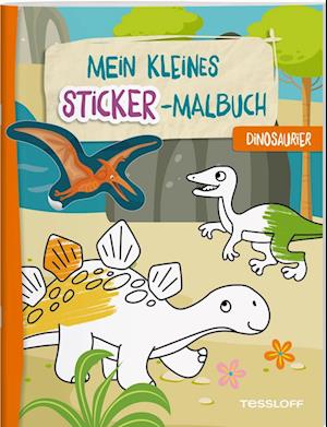 Cover for Alberta Kiel · Mein kleines Sticker-Malbuch. Dinosaurier (Book) (2024)