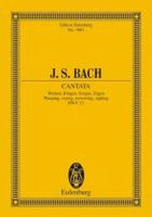 Cantata No 12 Dominica Jubilate Bwv 12 - Johann Sebasti Bach - Książki - SCHOTT & CO - 9783795761837 - 1 listopada 1984