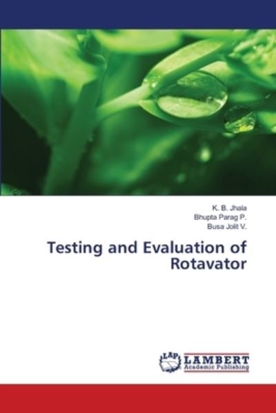 Cover for Jhala · Testing and Evaluation of Rotavat (Buch) (2018)