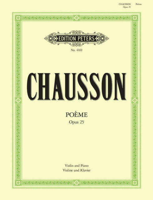 Cover for Poeme Op.25 (Sheet music) (2001)