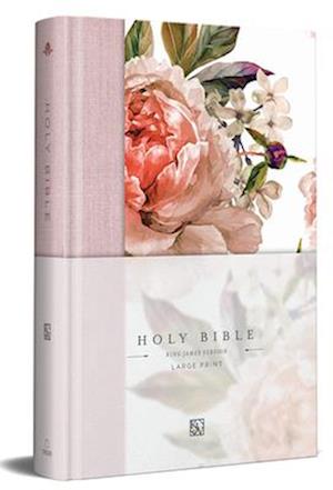 Cover for King James Version · Kjv Holy Bible, Large Print Medium Format, Pink Cloth Hardcover W/Ribbon Marker, (Book) (2024)