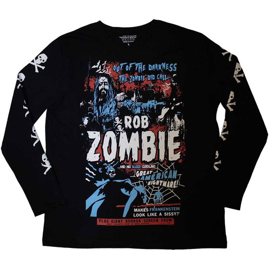 Cover for Rob Zombie · Rob Zombie Unisex Long Sleeve T-Shirt: Zombie Call (Black) (Sleeve Print) (CLOTHES)