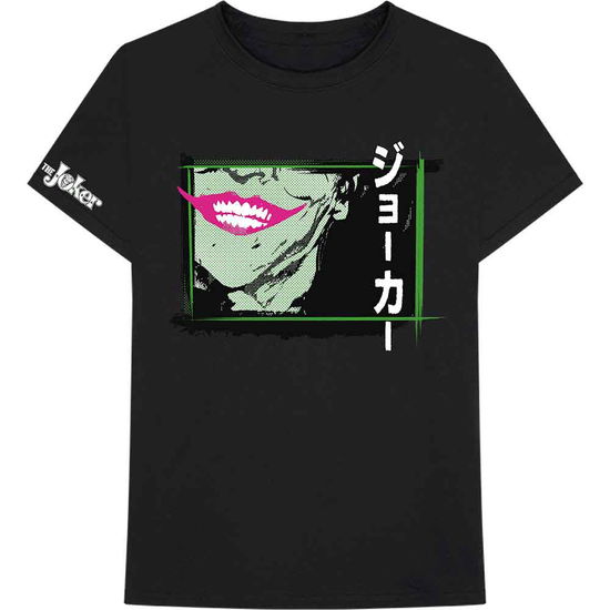 Cover for DC Comics · DC Comics Unisex T-Shirt: Joker Smile Frame Anime (Sleeve Print) (T-shirt)