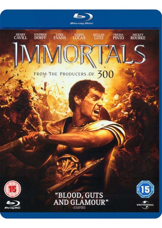 Cover for Immortals [edizione: Regno Uni · Immortals (Blu-ray) (2012)
