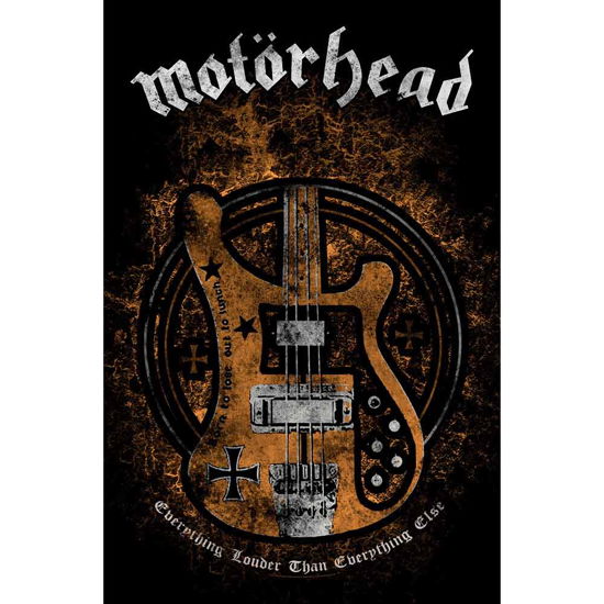 Motorhead Textile Poster: Lemmy's Bass - Motörhead - Produtos -  - 5056365700838 - 