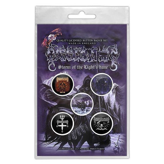 Dissection Button Badge Pack: Storm Of The Lights Bane - Dissection - Merchandise -  - 5056365726838 - 