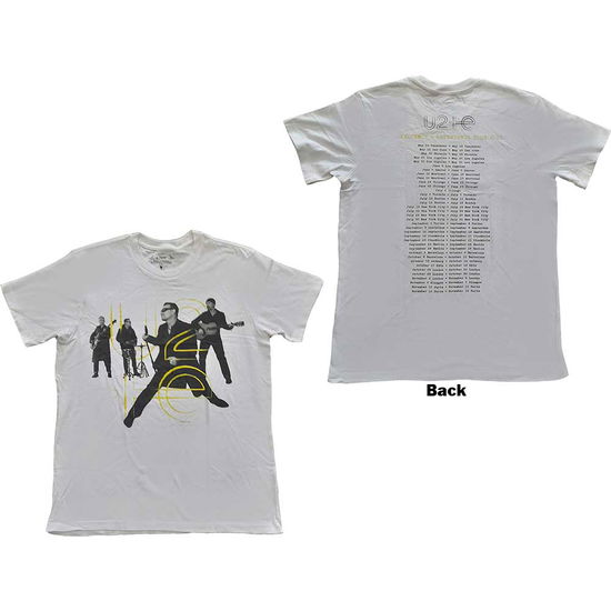 U2 Unisex T-Shirt: Live Action (Ex-Tour & Back Print) - U2 - Koopwaar -  - 5056561001838 - 