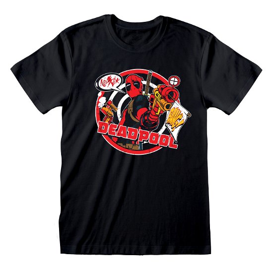 Cover for Deadpool · Deadpool - Badge T Shirt (T-shirt) [size L] (2024)