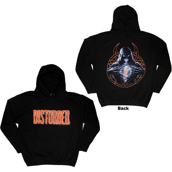 Cover for Disturbed · Disturbed Unisex Pullover Hoodie: European Tour '23 The Guy (Black) (Back Print &amp; Ex-Tour) (Hoodie) [size XL] (2024)