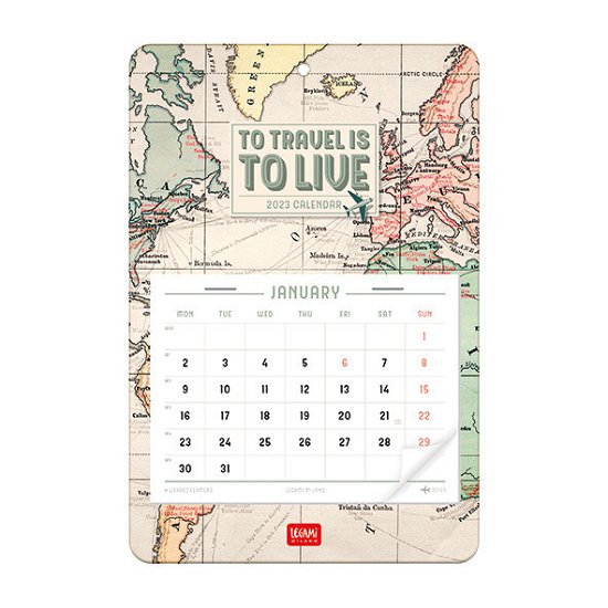 Legami · 13-Month Wall Calendar 2023 - Travel (Calendar) (2022)