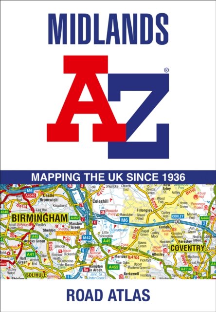 A-Z Maps · Midlands A-Z Road Atlas (Paperback Book) (2024)