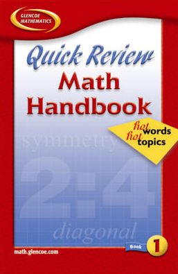 Cover for Mcgraw-hill · Quick Review Math Handbook: Hot Words, Hot Topics, Book 1, Student Edition (Hardcover Book) (2003)