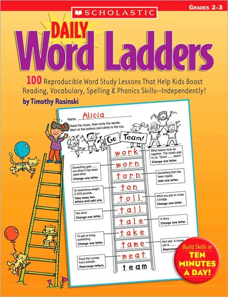 Cover for Timothy Rasinski · Daily Word Ladders: Grades 2?3: 100 Reproducible Word Study Lessons That Help Kids Boost Reading, Vocabulary, Spelling &amp; Phonics Skills?independently! (Paperback Book) [Daily Word Ladders edition] (2005)