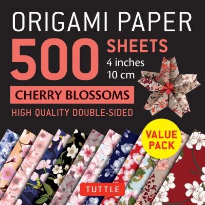 Origami Paper 500 sheets Cherry Blossoms 4" (10 cm): Tuttle Origami Paper: Double-Sided Origami Sheets Printed with 12 Different Illustrated Patterns - Tuttle Studio - Bøker - Tuttle Publishing - 9780804852838 - 25. august 2020