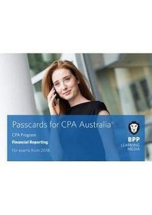 CPA Australia Financial Reporting: Revision Kit - BPP Learning Media - Bücher - BPP Learning Media - 9781509729838 - 4. Dezember 2019