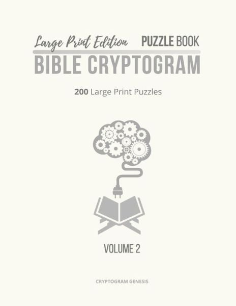 Cover for Cryptogram Genesis · Large Print Edition Puzzle Book 2 Bible Cryptogram (Pocketbok) (2019)