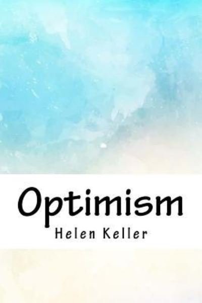 Cover for Helen Keller · Optimism (Paperback Book) (2018)