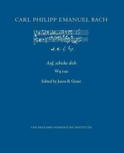 Cover for Carl Philipp Emanuel Bach · Auf Schicke Dich, Wq 249 (Paperback Bog) (2018)