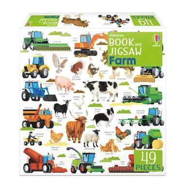 Usborne Book and Jigsaw Farm - Usborne Book and Jigsaw - Kate Nolan - Bøker - Usborne Publishing Ltd - 9781803704838 - 13. april 2023