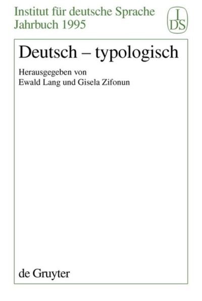 Cover for Deutsch-typologisch (Buch) (1996)