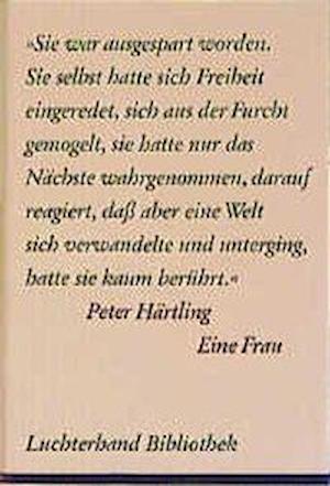 Cover for Peter Härtling · Eine Frau (Hardcover Book) (1974)