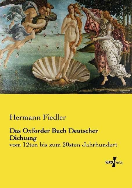 Cover for Fiedler · Das Oxforder Buch Deutscher Dic (Bog)