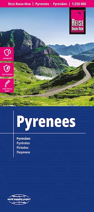 Cover for Pyrenees Map: 1:250,000 - World Mapping Project (Landkart) [13 New edition] (2025)